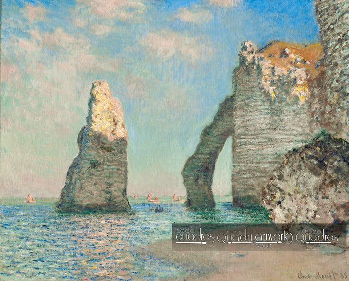 Scogliera a Etretat, Monet