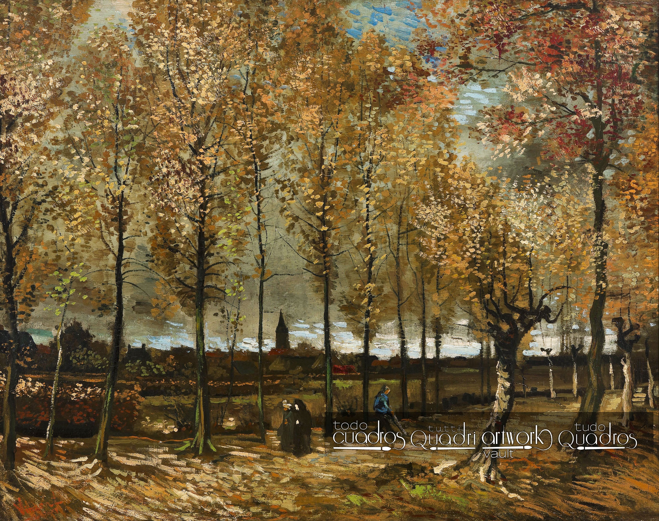 Filari di pioppi nei pressi di Nuenen, Van Gogh