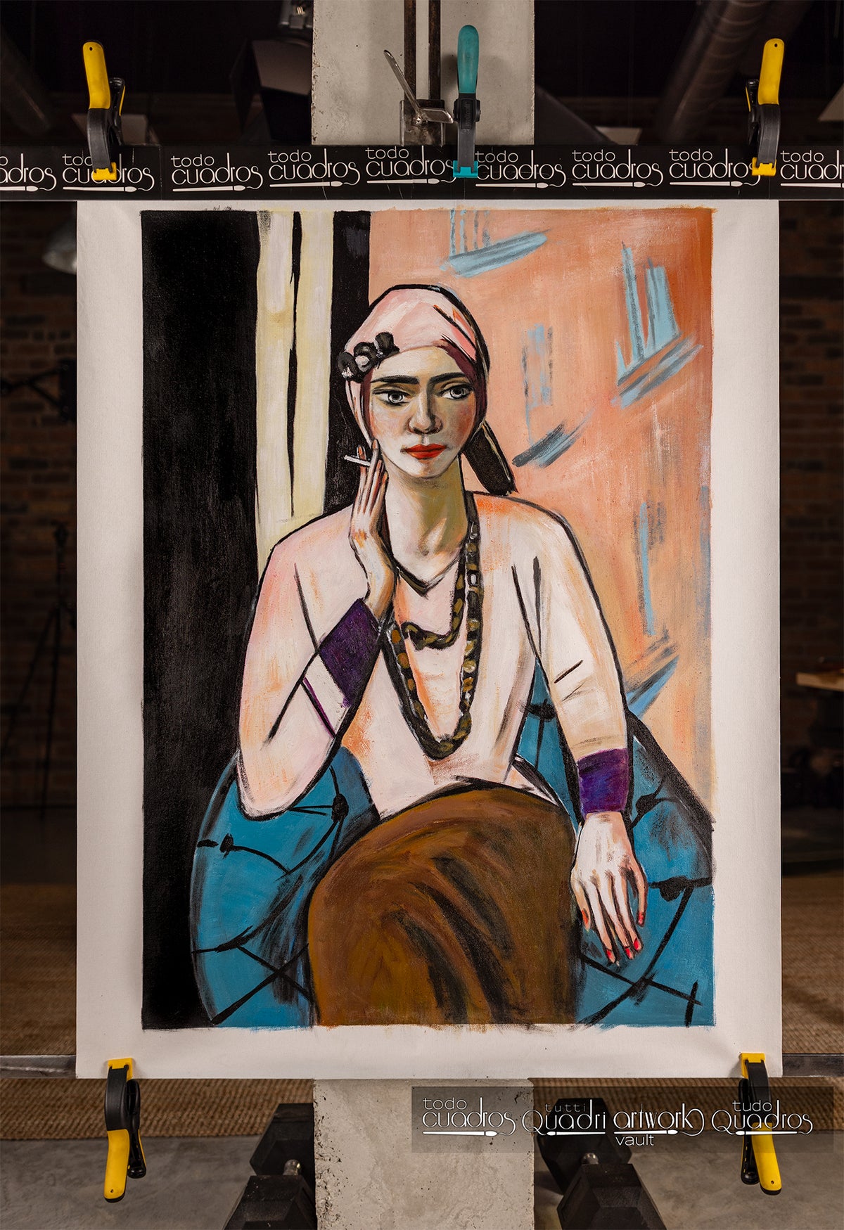 Quappi con maglione rosa, Max Beckmann