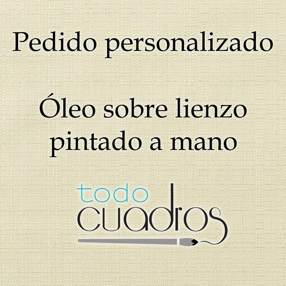 1 x cuadro al óleo sobre lienzo "perrito 30 x 40 cm". Pedido personalizado para Kelvyn Benavides