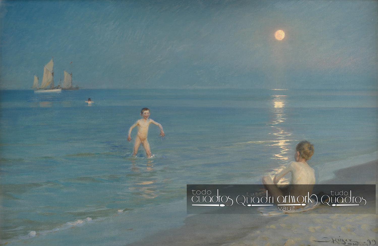 Bambini che fanno il bagno a Skagen, Krøyer