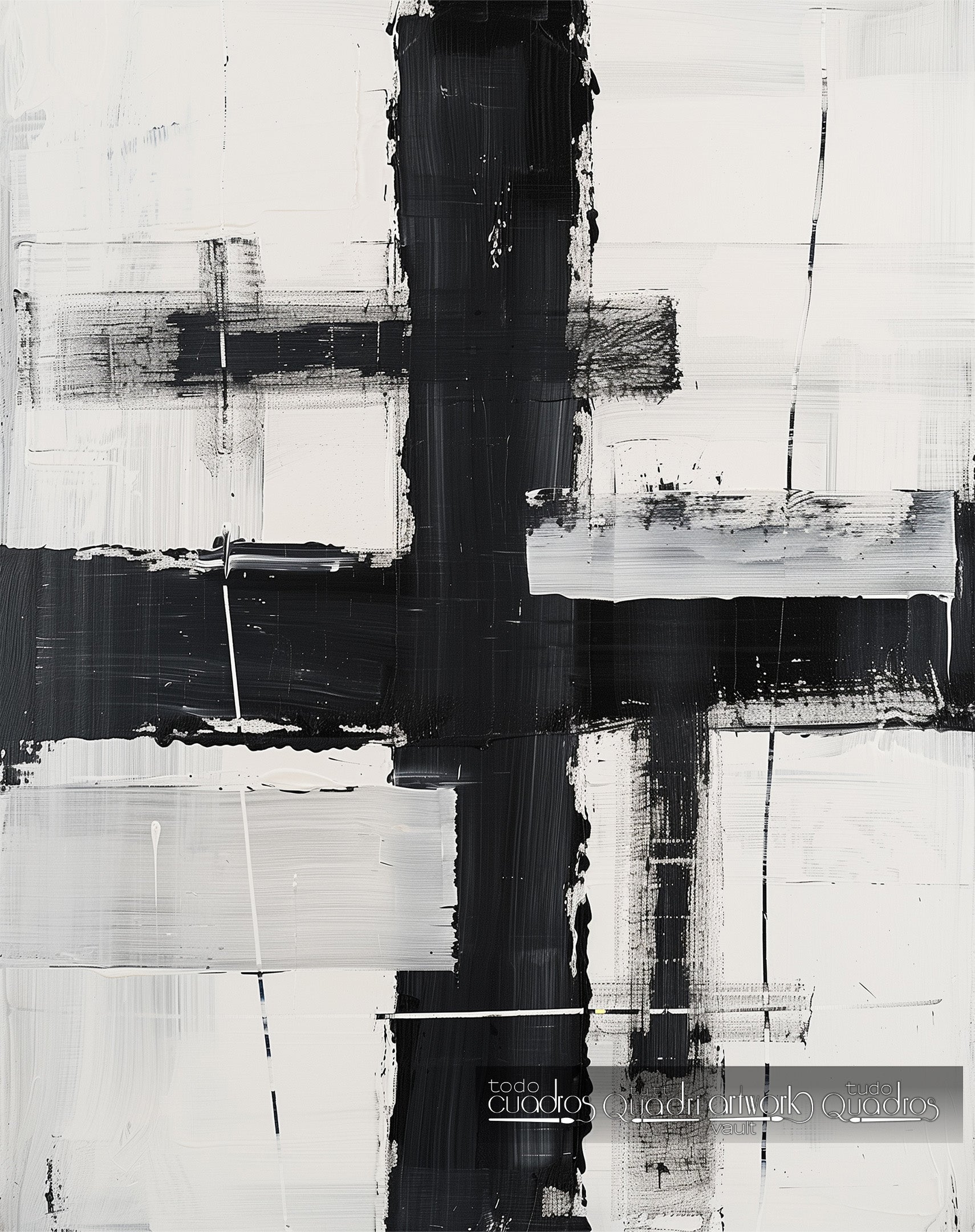 Intersezione in bianco e nero