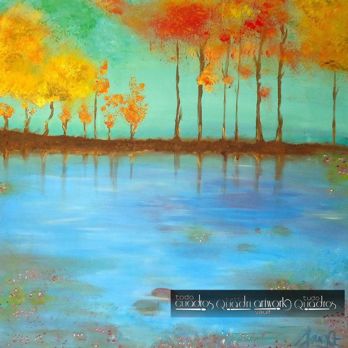 Quadro "Il Lago Blu" <br /> A. Croxatto