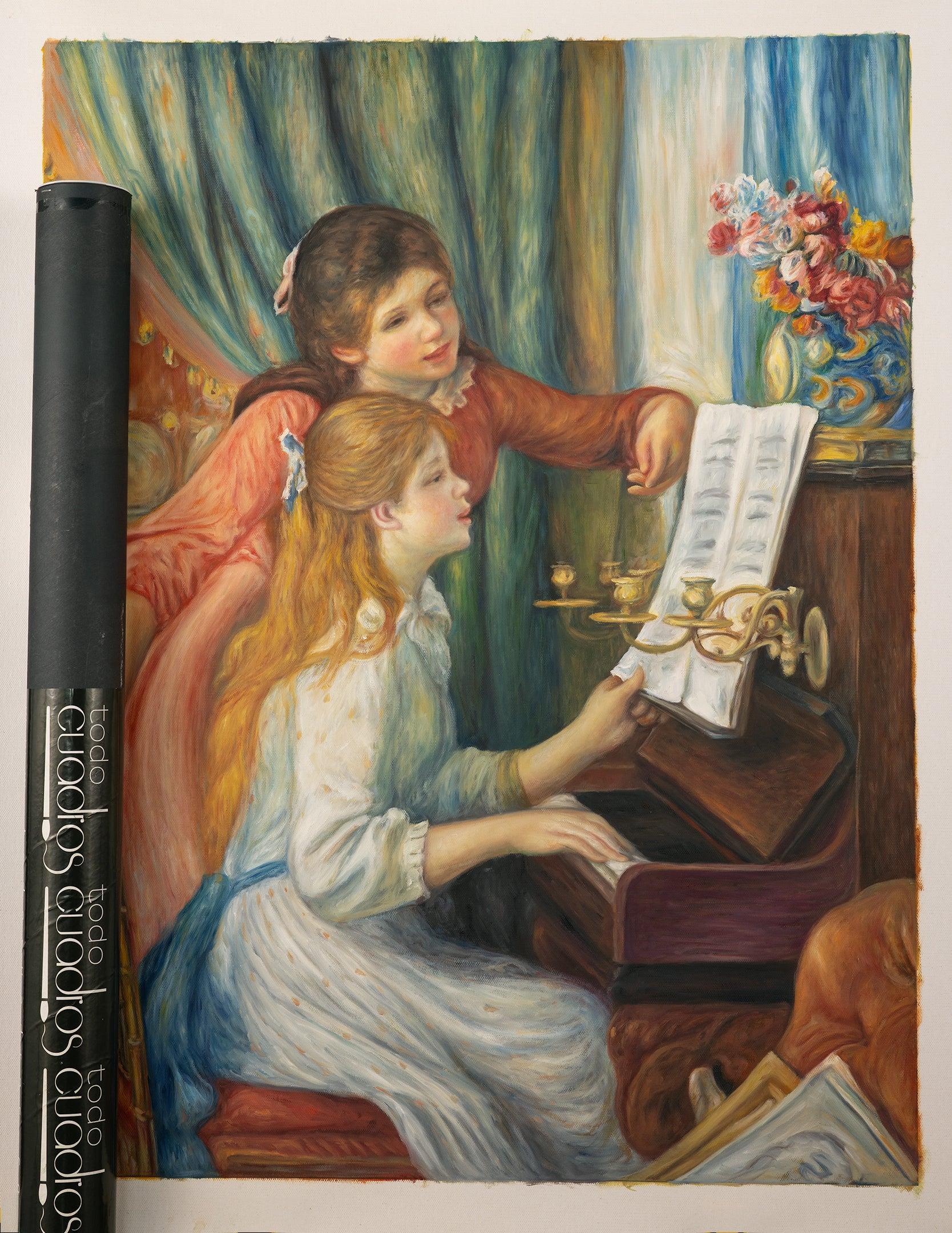 Due fanciulle al pianoforte, Renoir