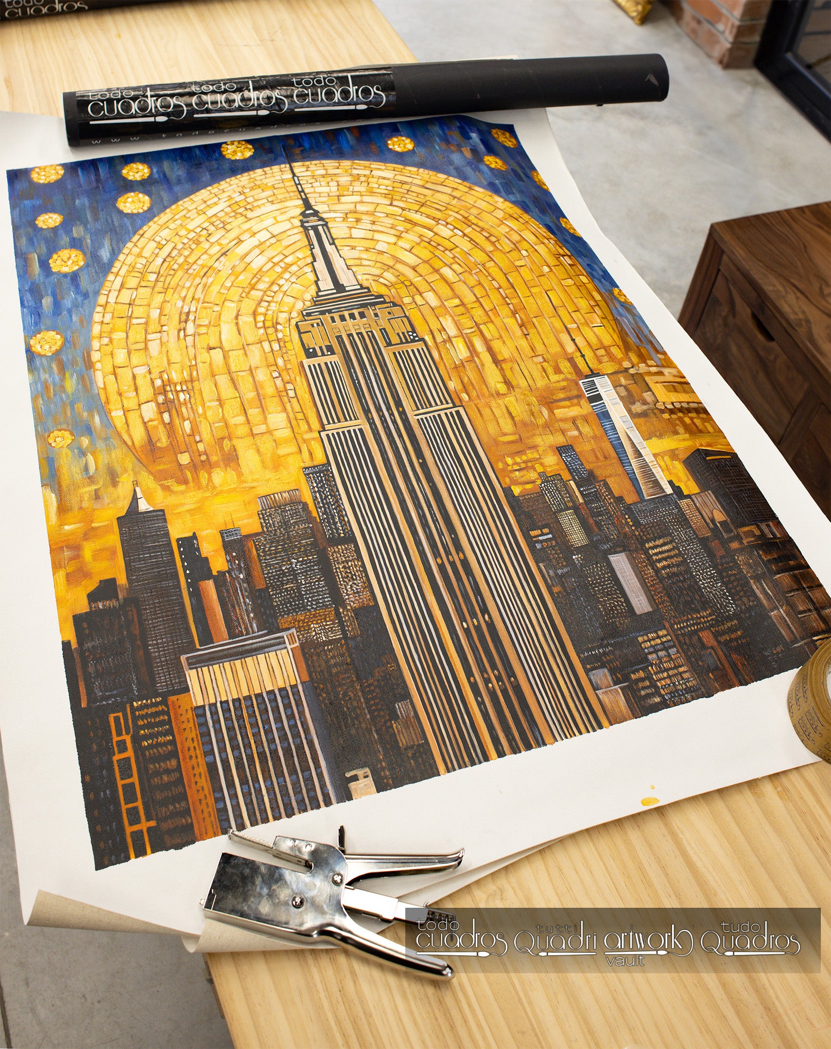 Bagliore eterno su Manhattan, stile Klimt