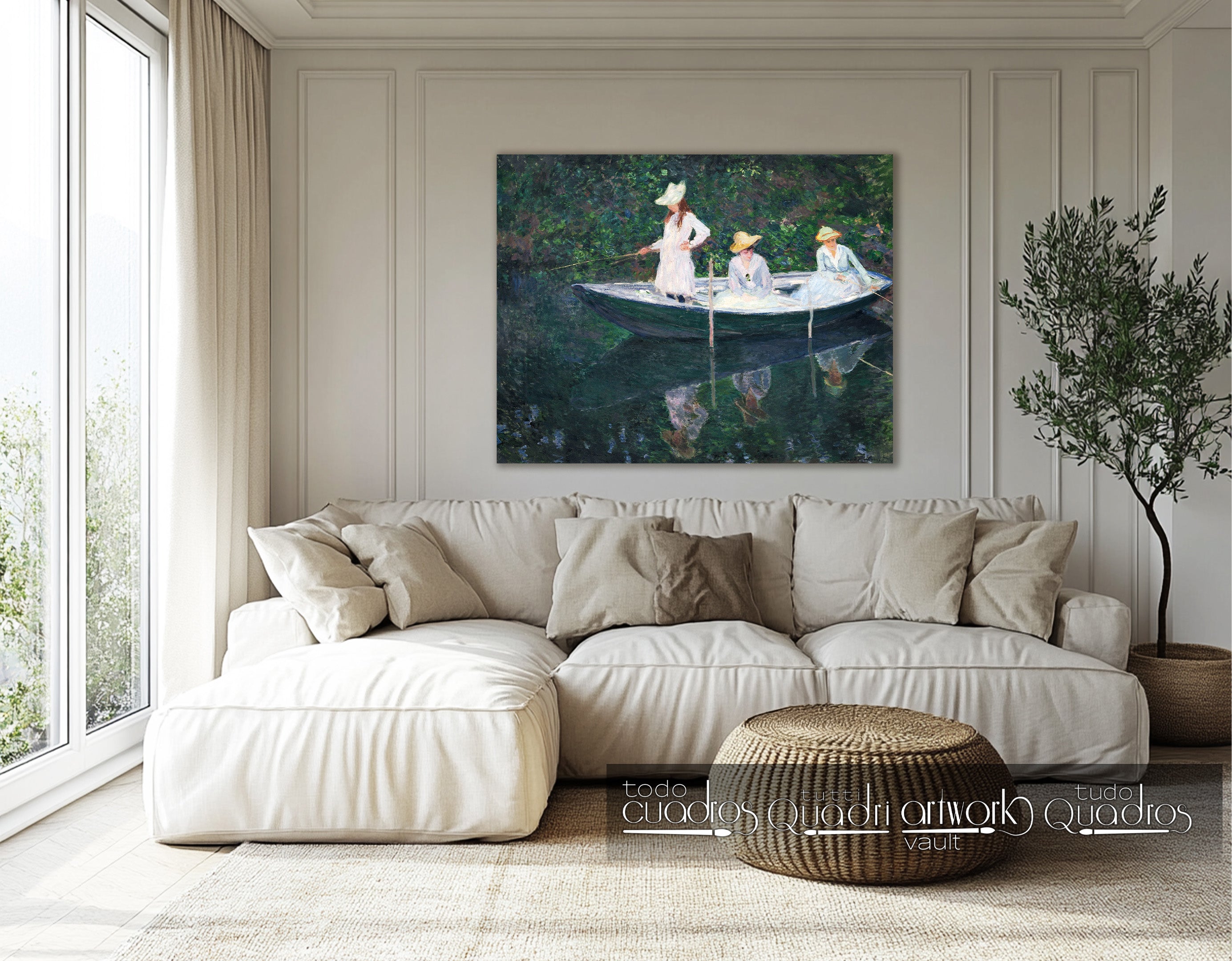 La barca a Giverny, Monet