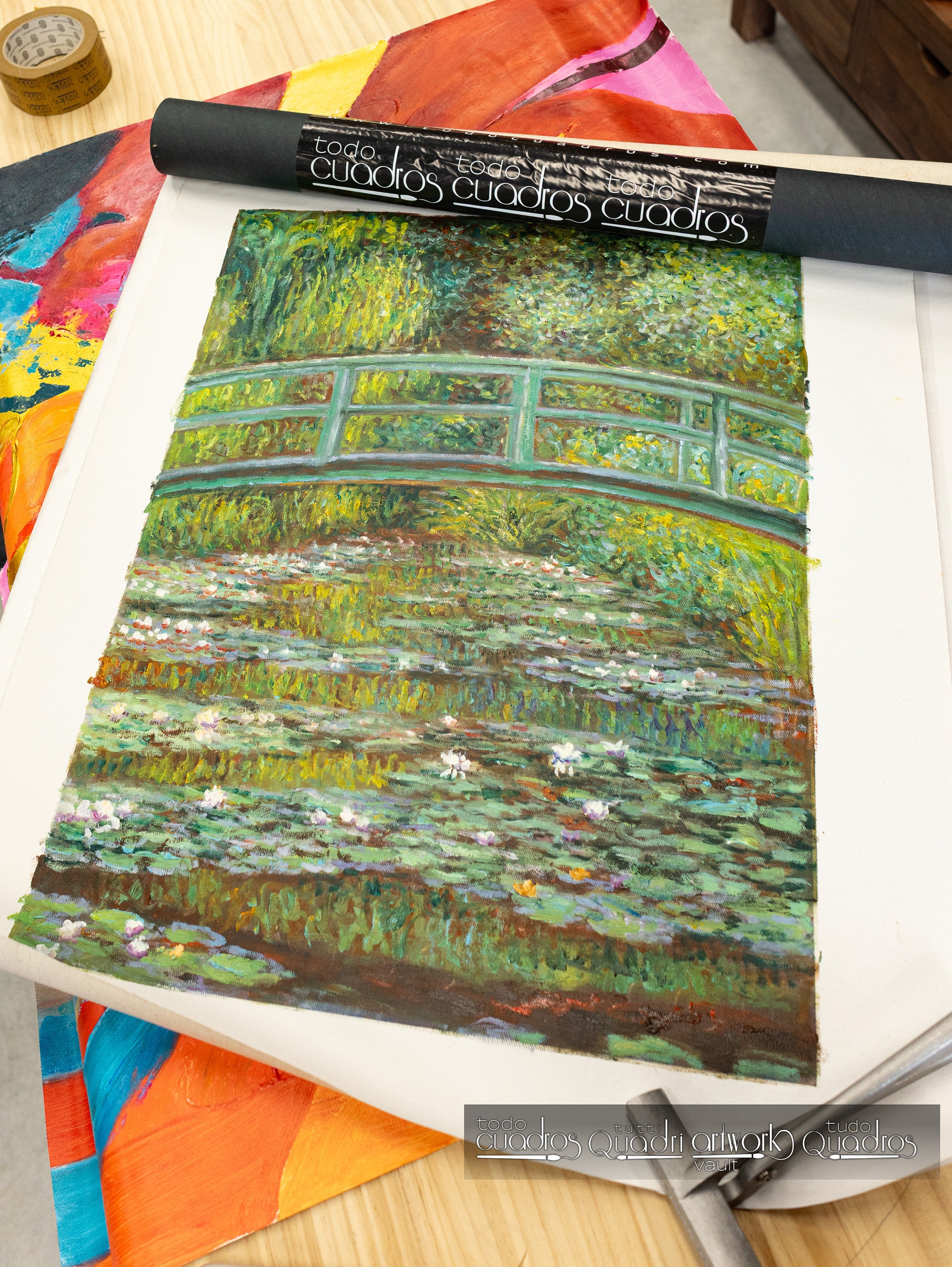 Ponte sopra uno stagno di ninfee, Monet