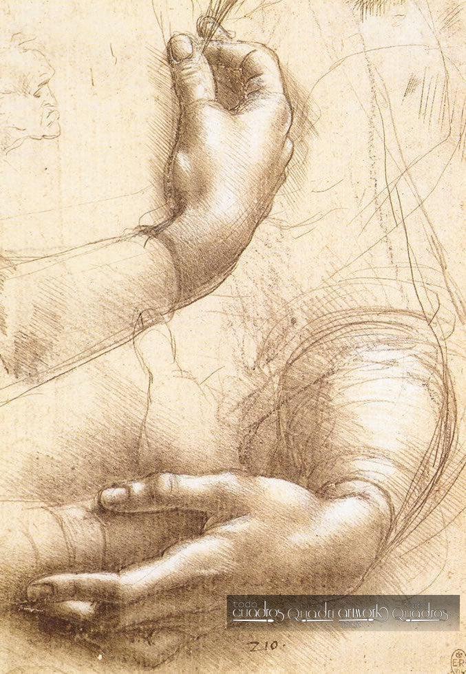 Studio di braccia e mani, Leonardo da Vinci