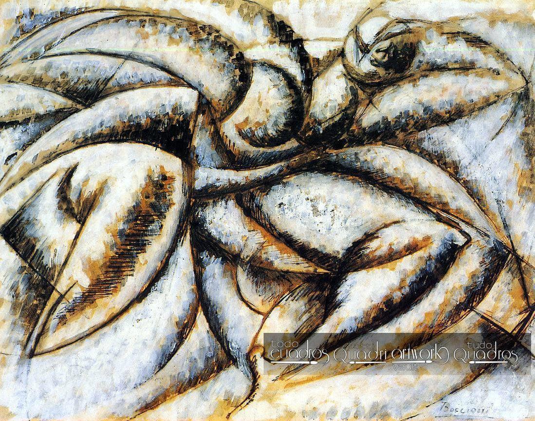 Dinamismo di un corpo umano, Boccioni