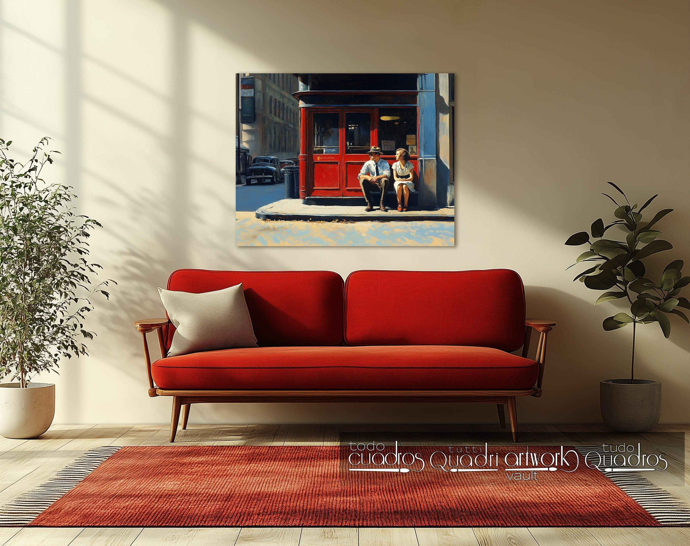 L'attesa condivisa, stile Hopper