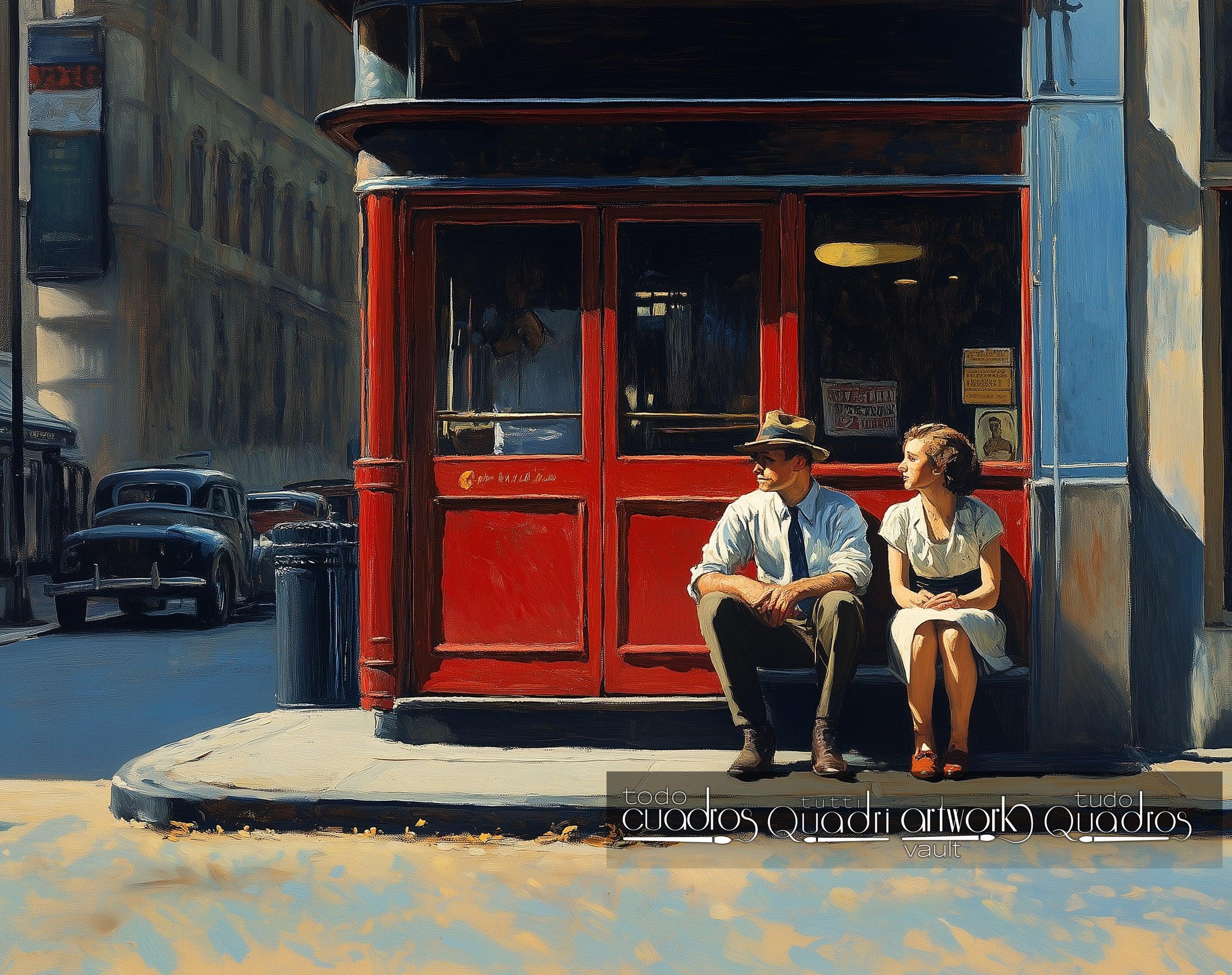 L'attesa condivisa, stile Hopper