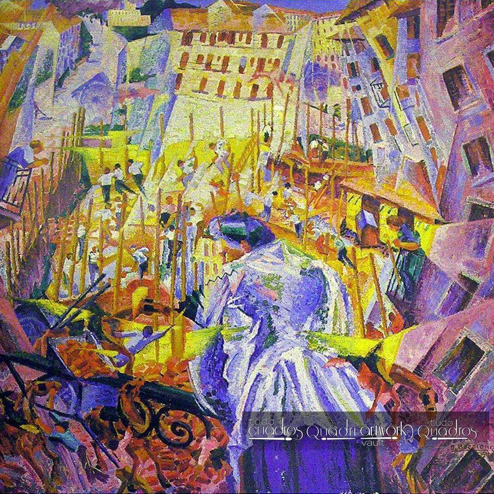 La Strada entra Nella Casa, Boccioni