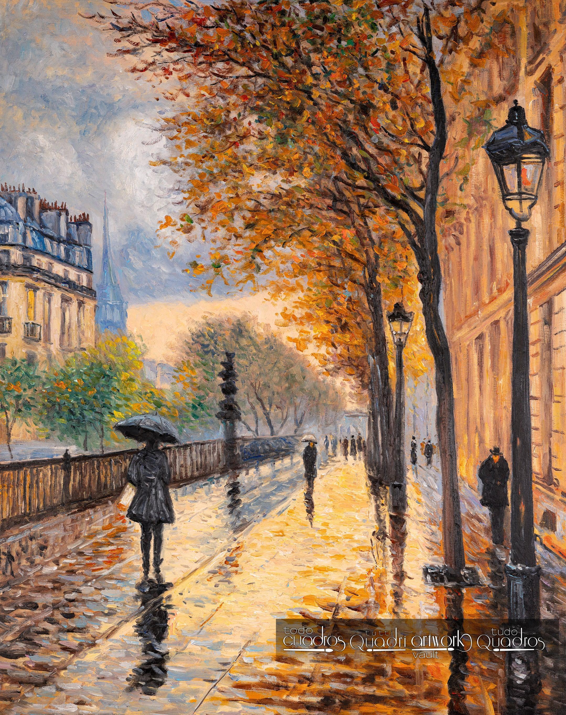 Pomeriggio di pioggia, stile Monet