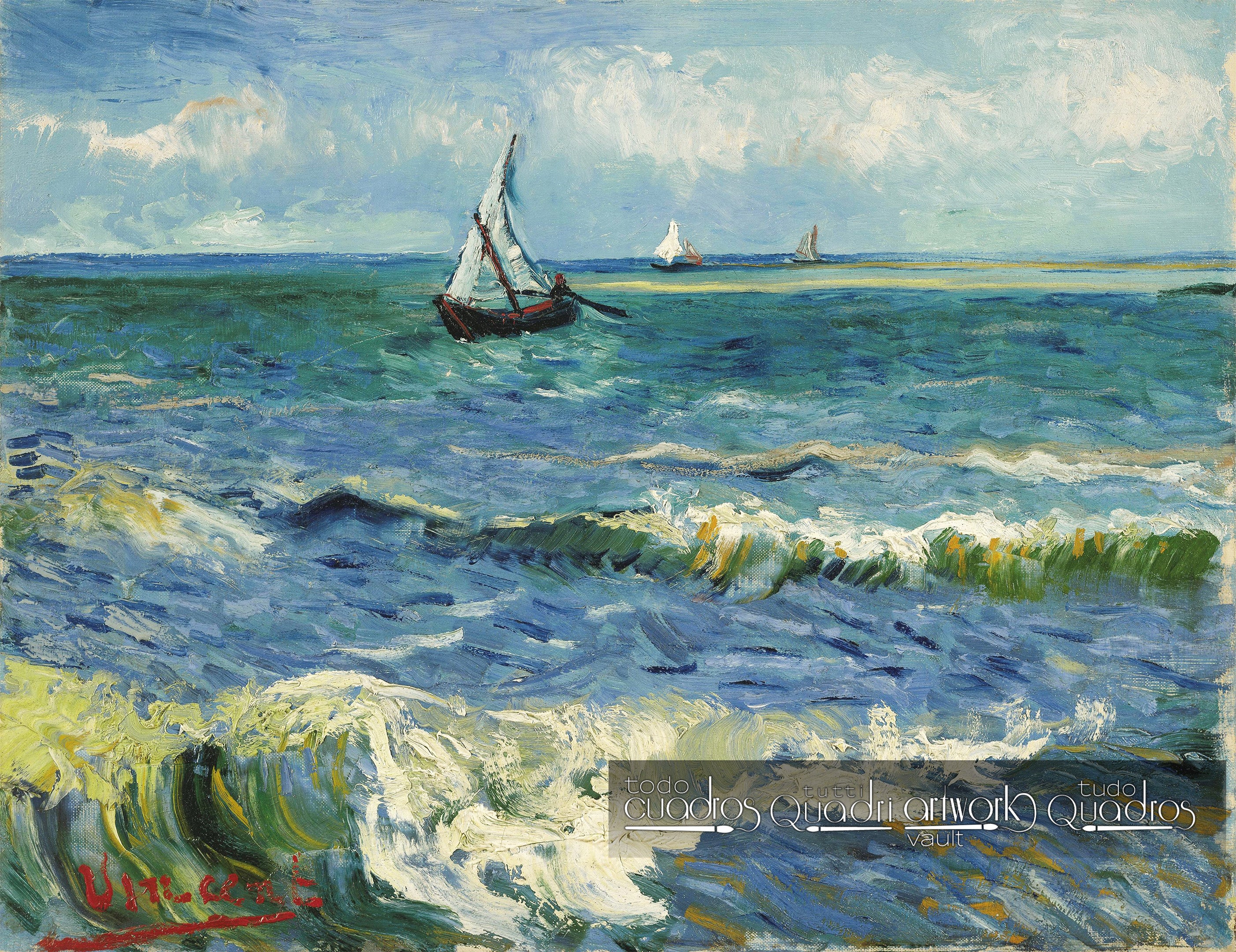 Il Mare a Les Saintes Maries, Van Gogh