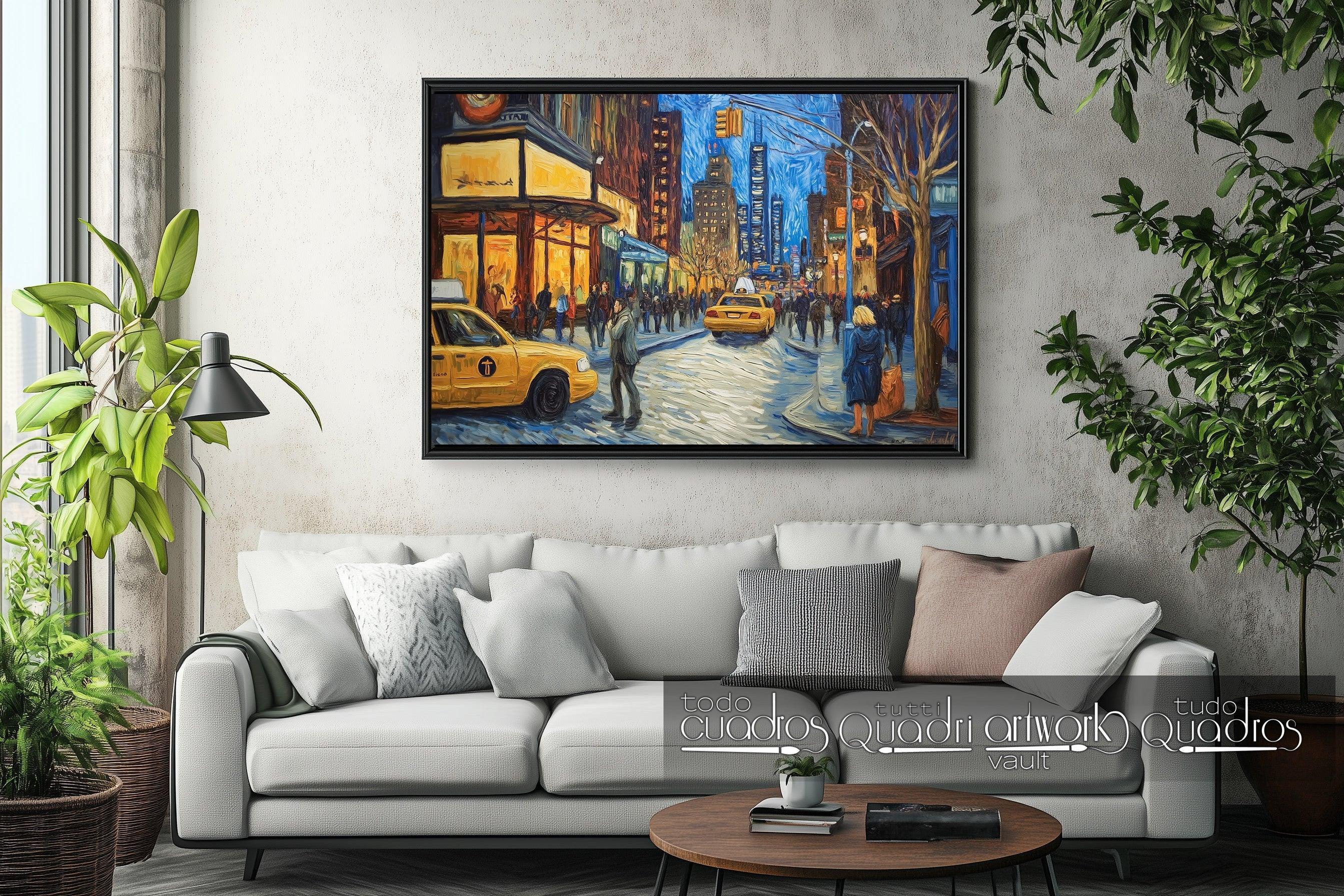 New York Night, stile Van Gogh