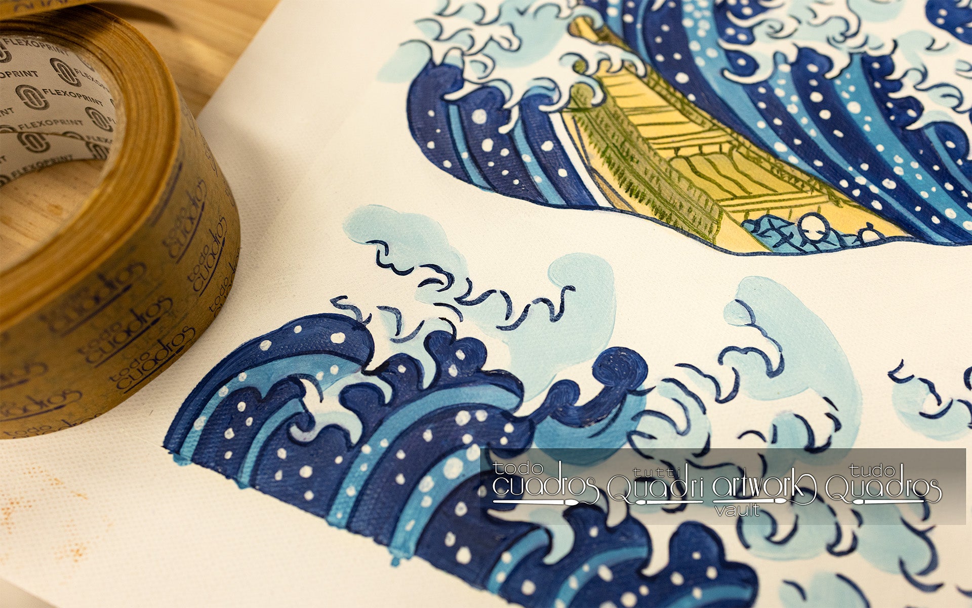 La grande onda di Kanagawa, K. Housaki