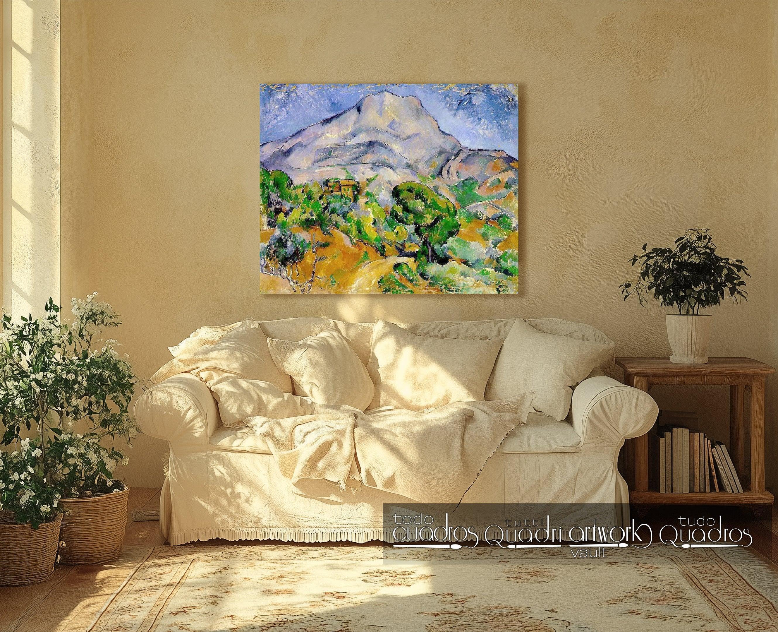 Strada davanti alle montagne, Sainte-Victoire, Cézanne