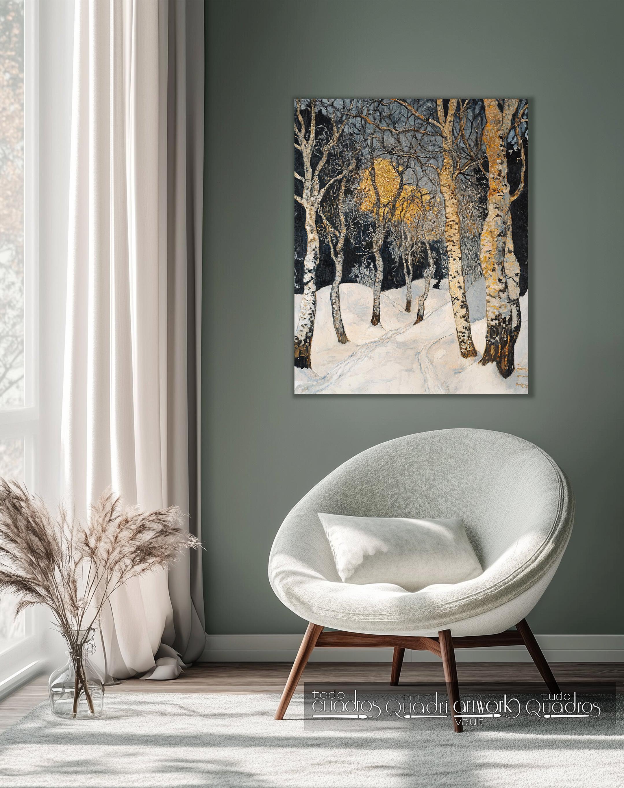 Incanto d'inverno, stile Klimt