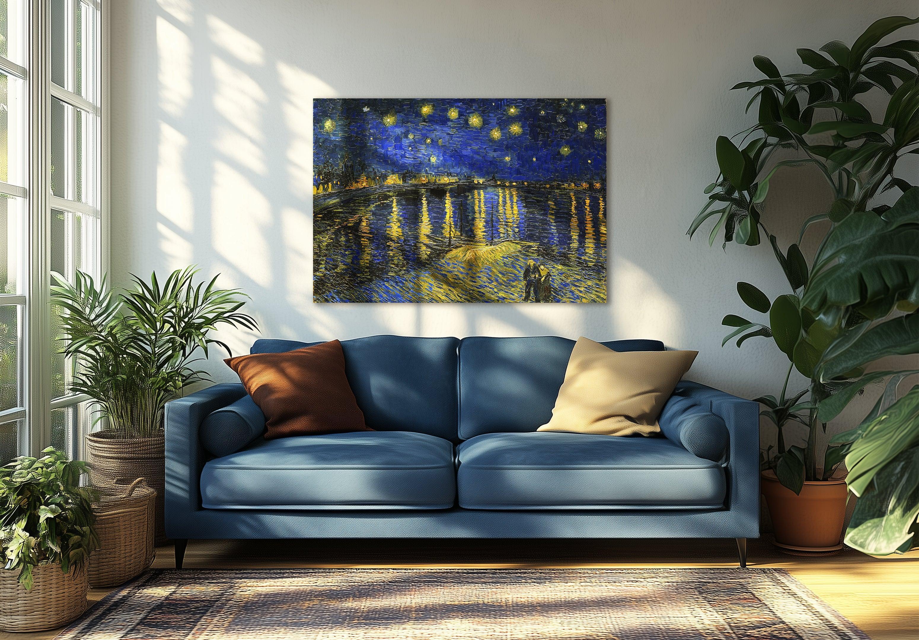 Notte stellata sul Rodano, Van Gogh