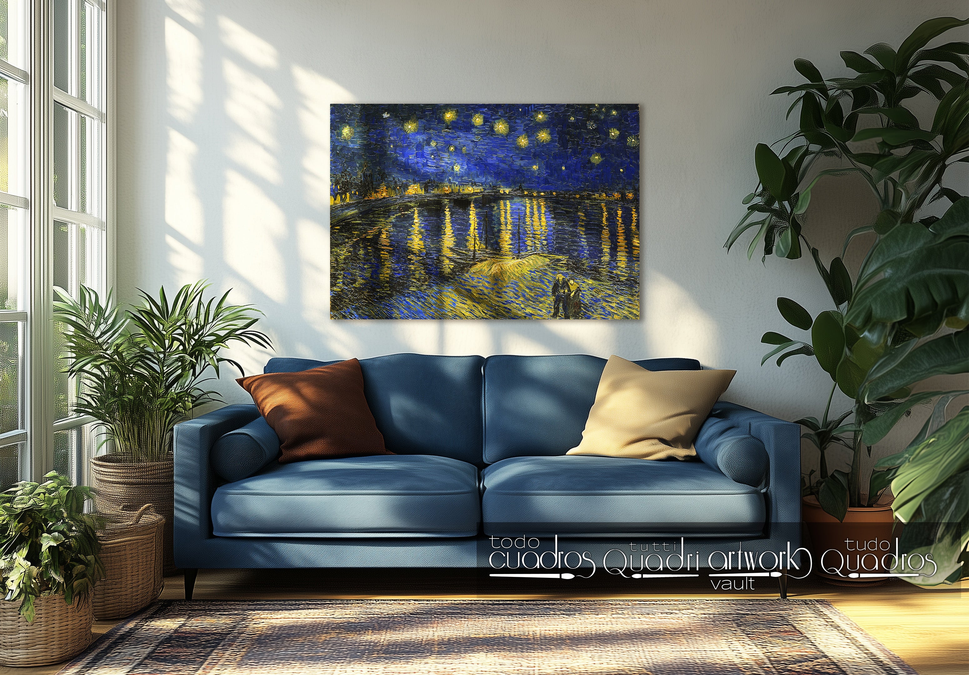 Notte stellata sul Rodano, Van Gogh