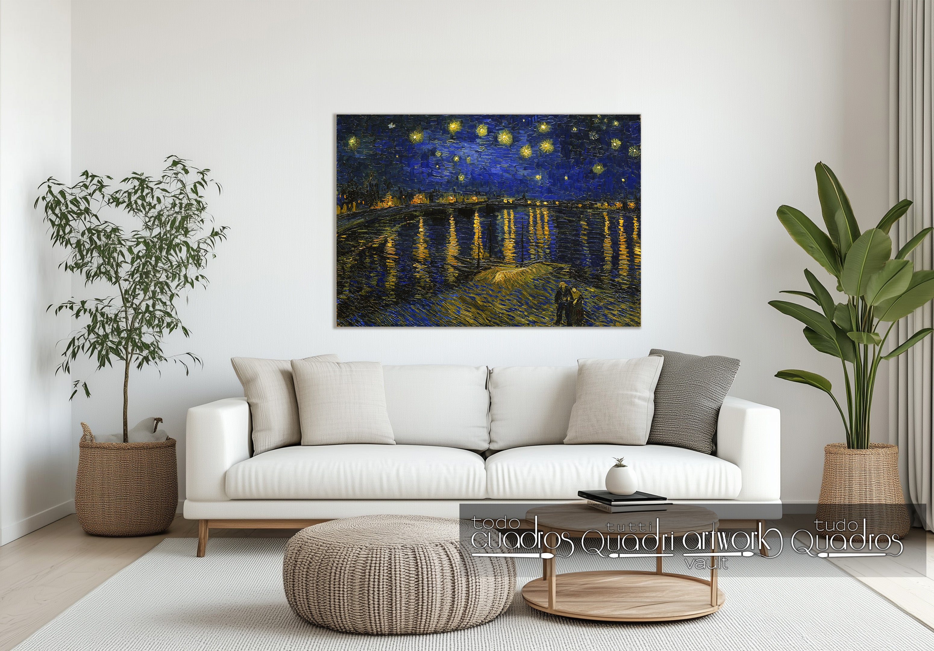Notte stellata sul Rodano, Van Gogh