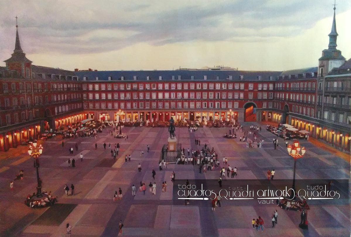 La Plaza Mayor di Madrid, Tramonto