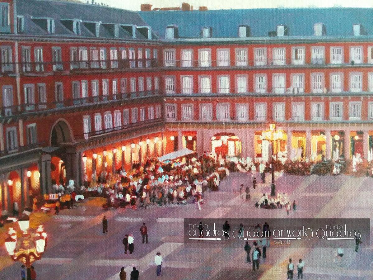 La Plaza Mayor di Madrid, Tramonto
