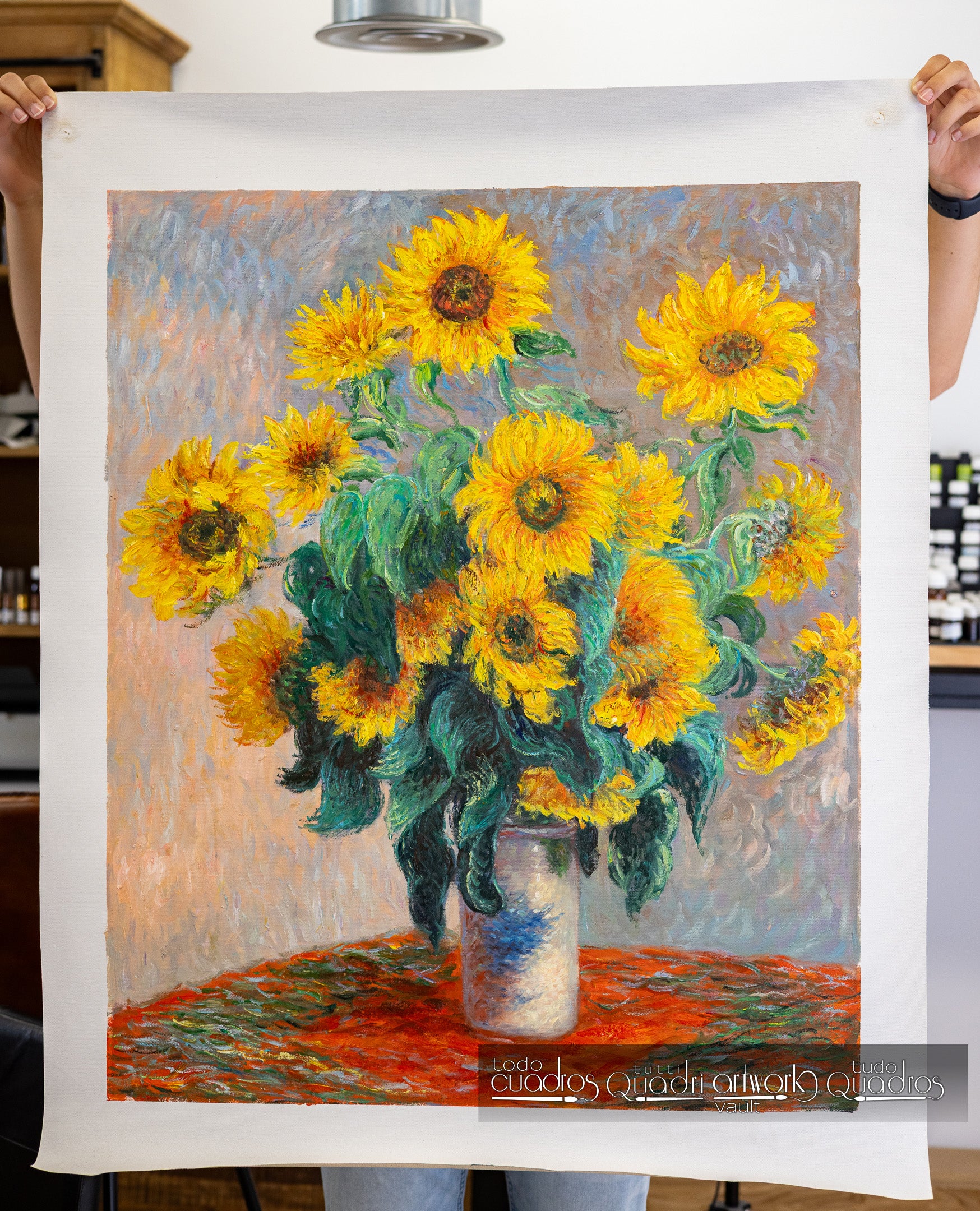 Bouquet di girasoli, Monet