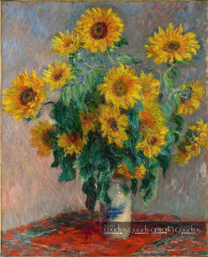 Bouquet di girasoli, Monet