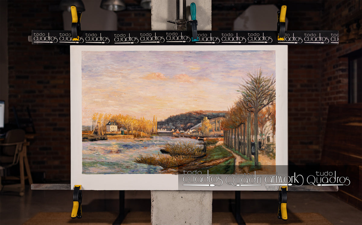 Le Rive della Senna a Bougival, Pissarro