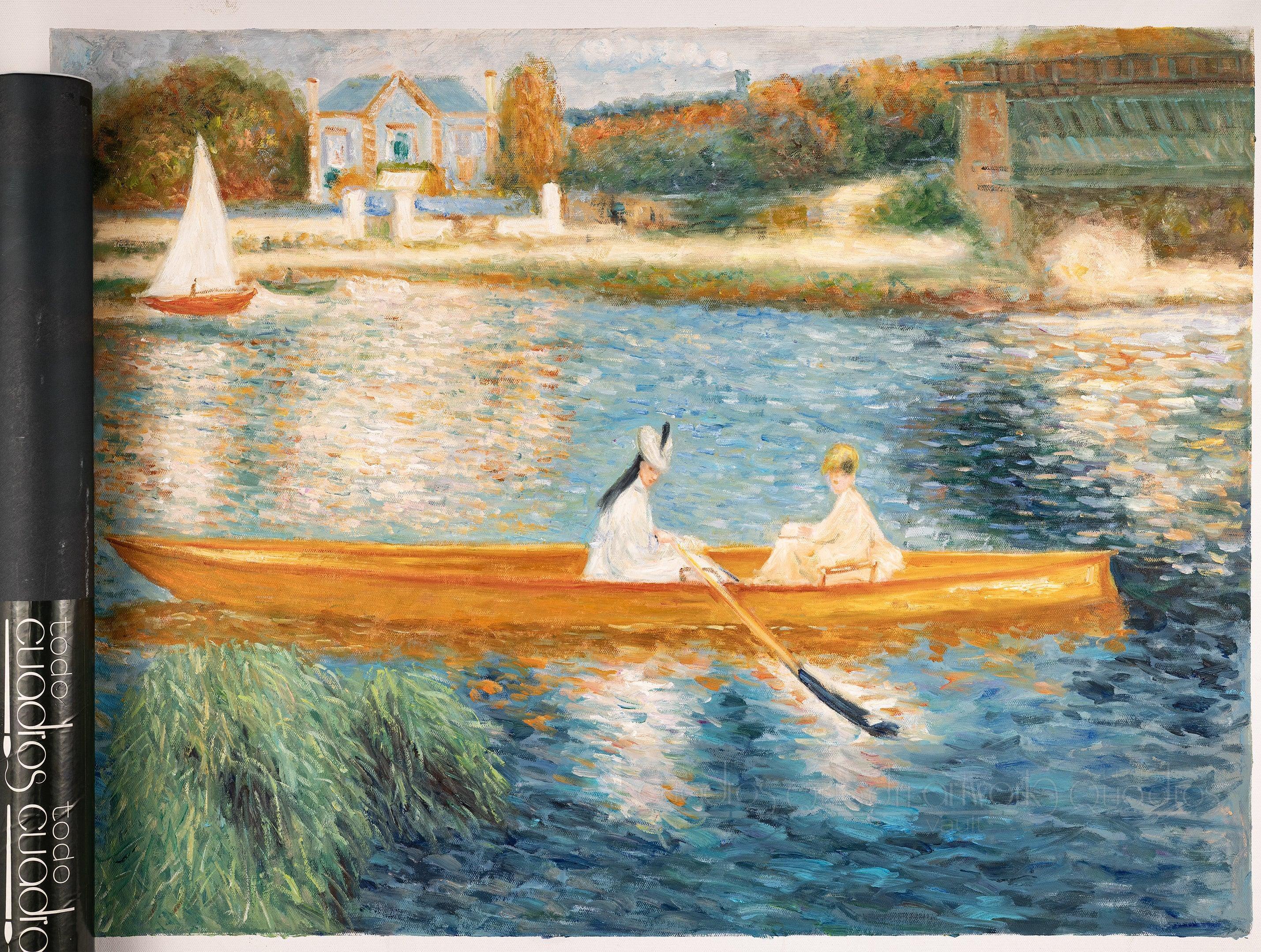 In barca sulla Senna, Renoir