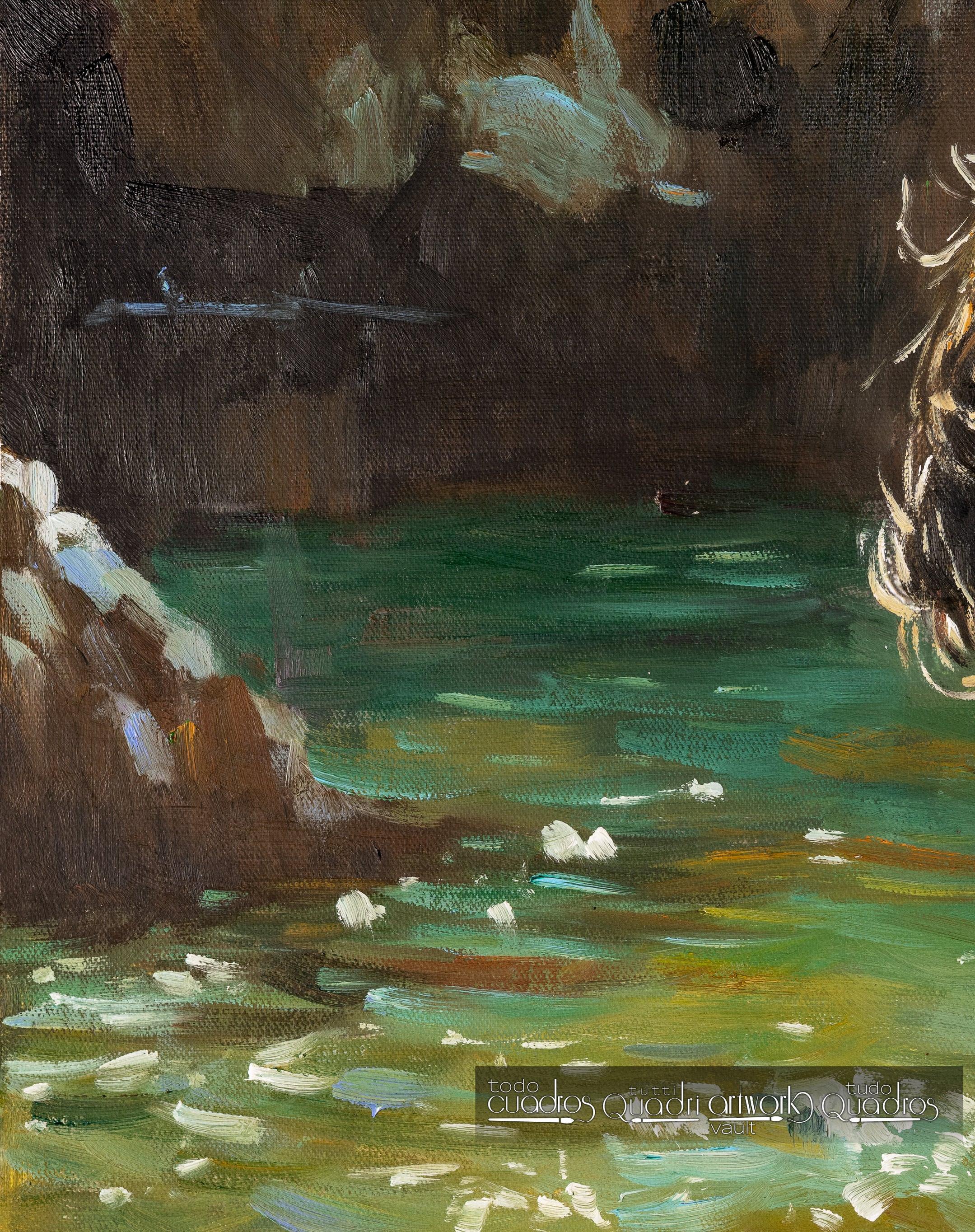 Sotto il sole della cala, stile Sorolla