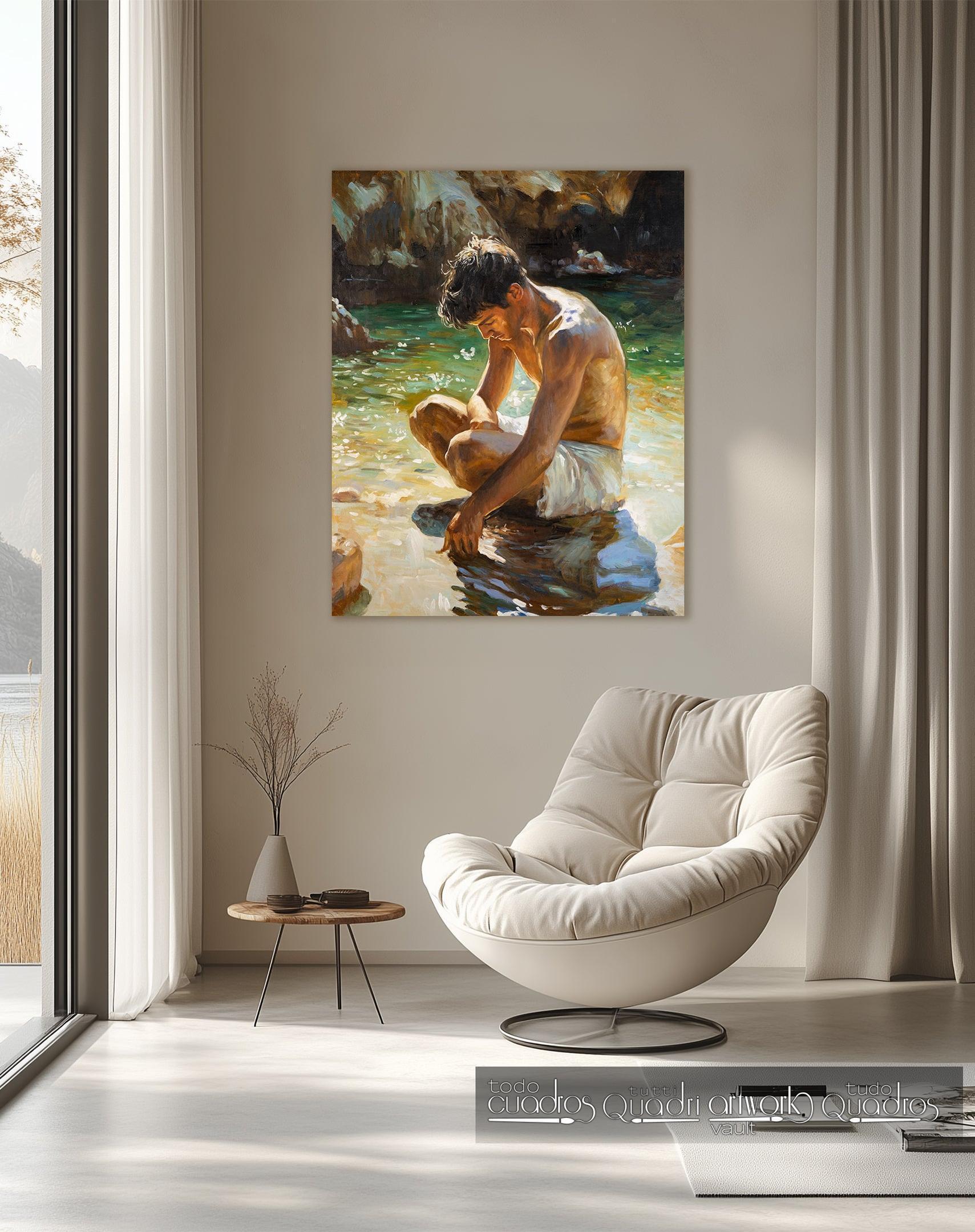 Sotto il sole della cala, stile Sorolla