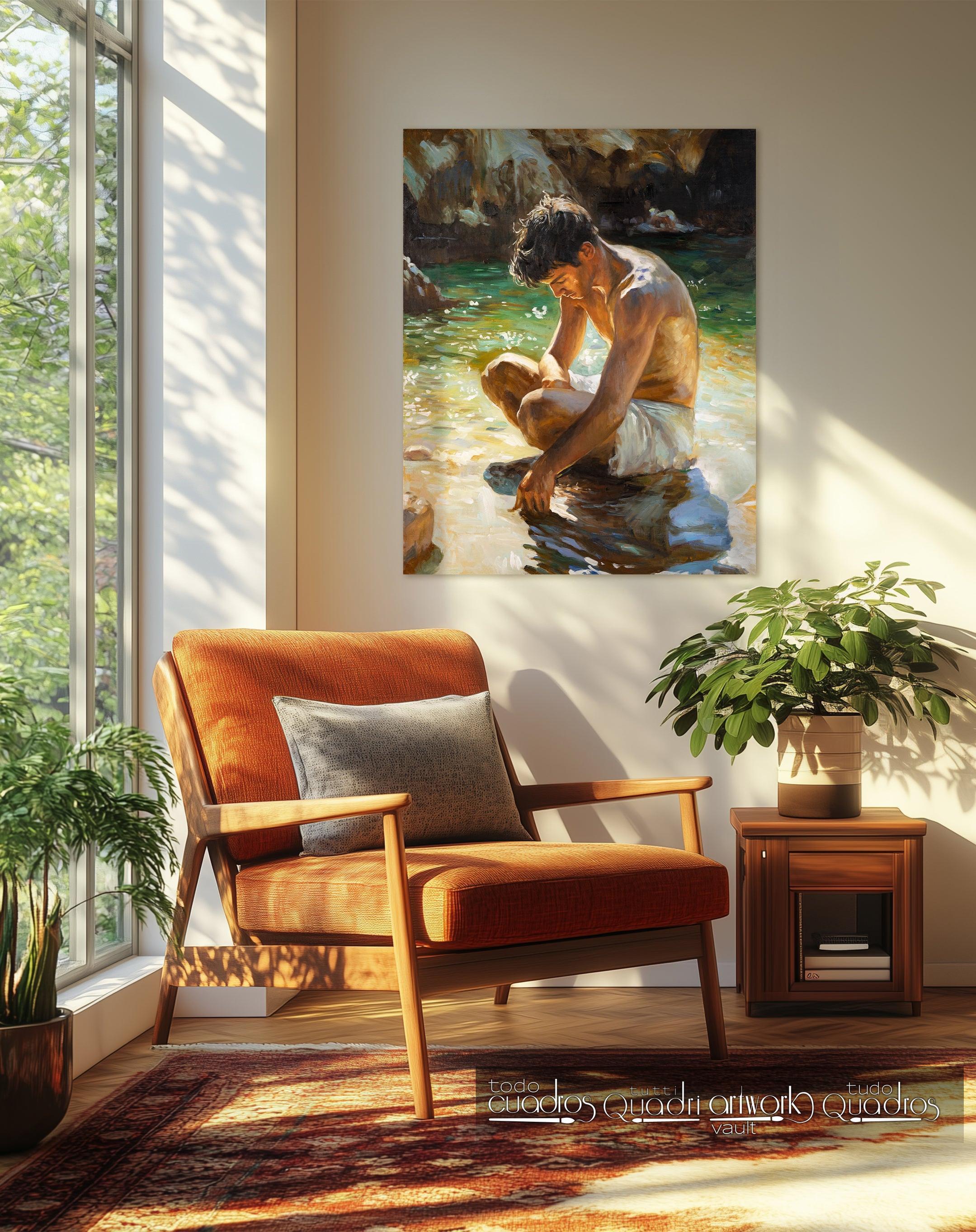 Sotto il sole della cala, stile Sorolla