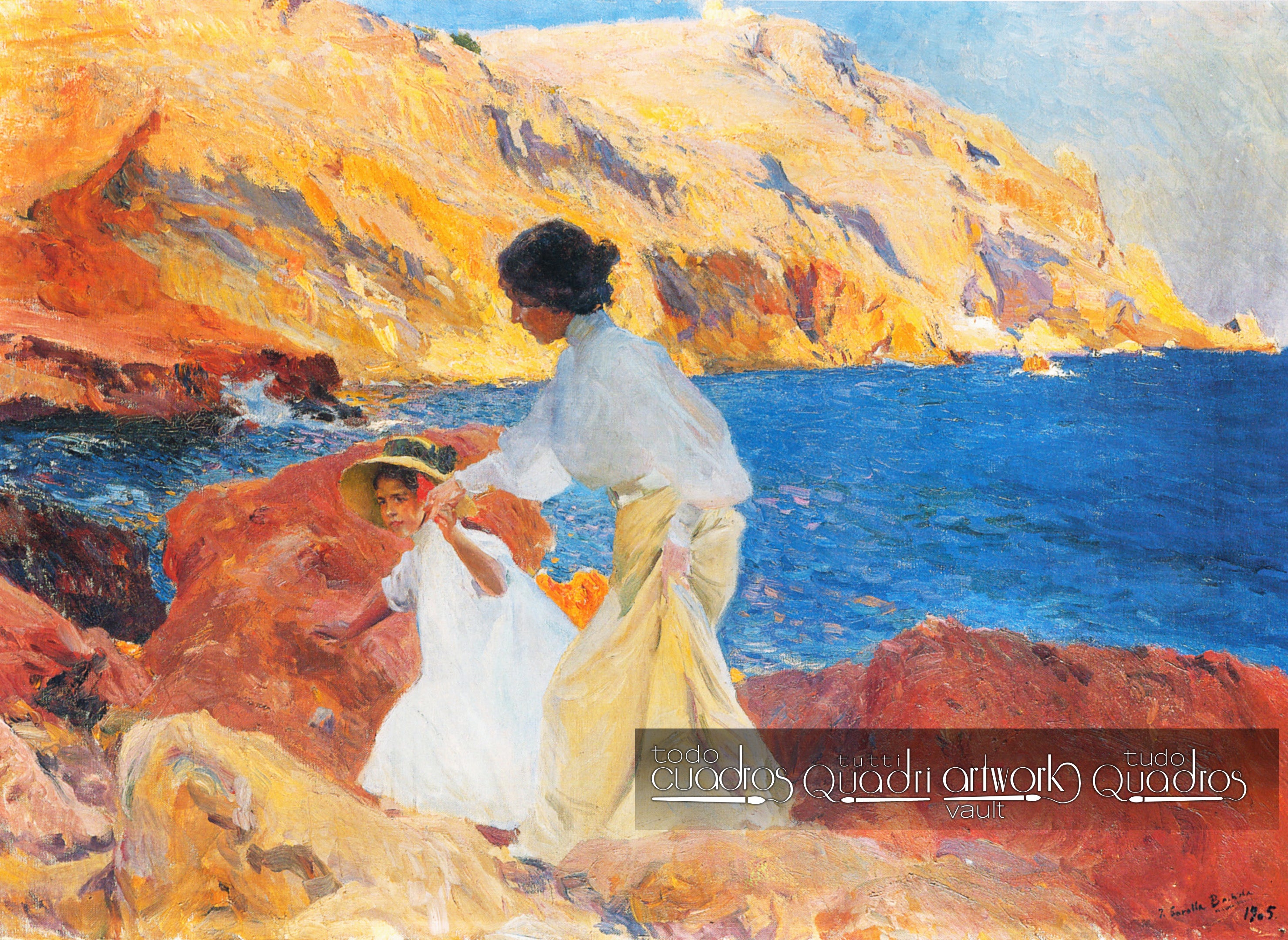 Clotilde ed Elena sulle Rocce, Sorolla