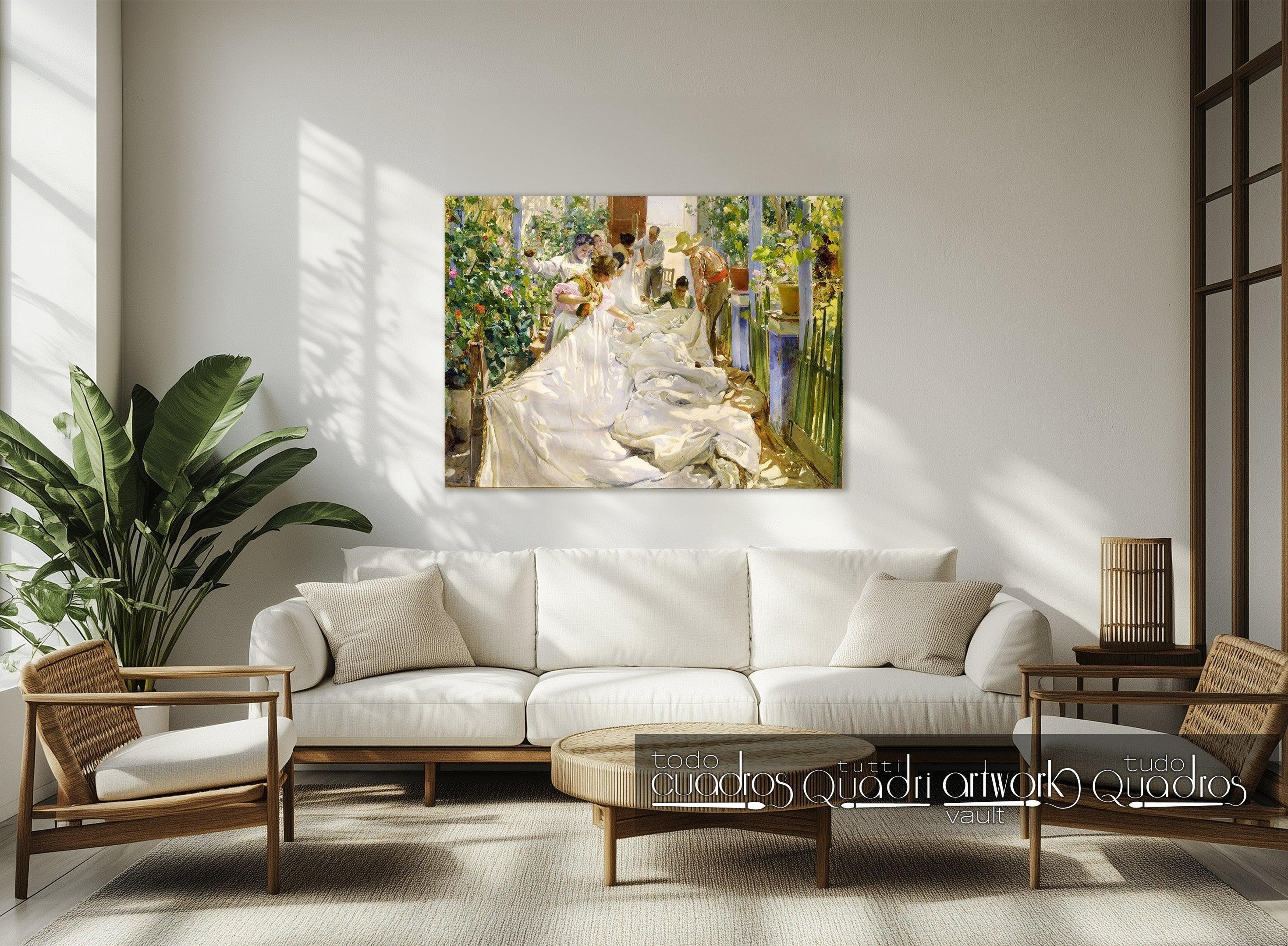 Cucendo la Vela, Sorolla