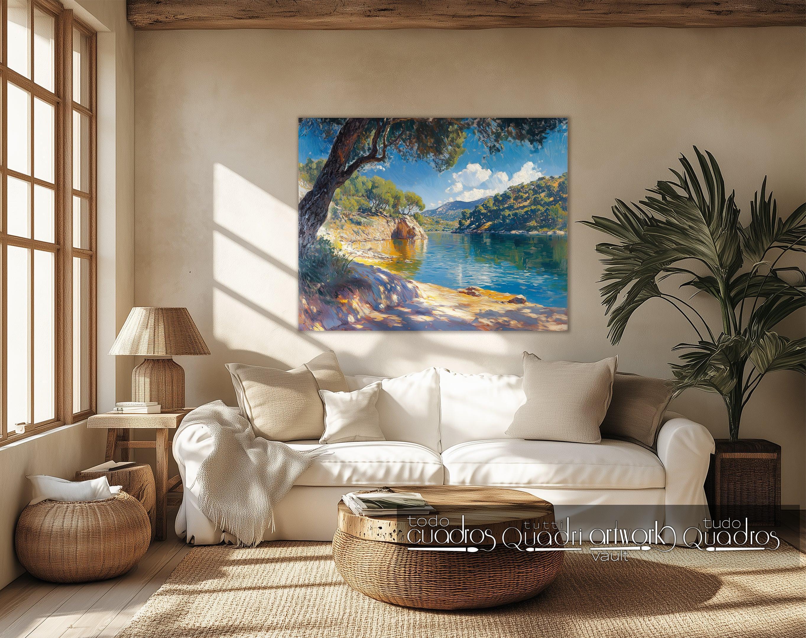 Luce e calma sulla riva, stile Sorolla