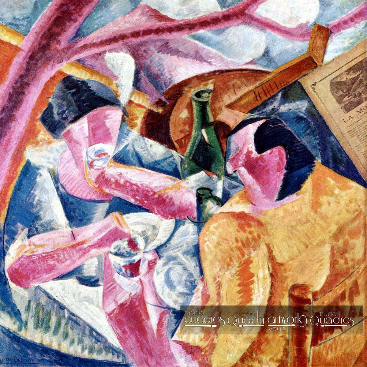 Sotto il Pergolato a Napoli, Boccioni