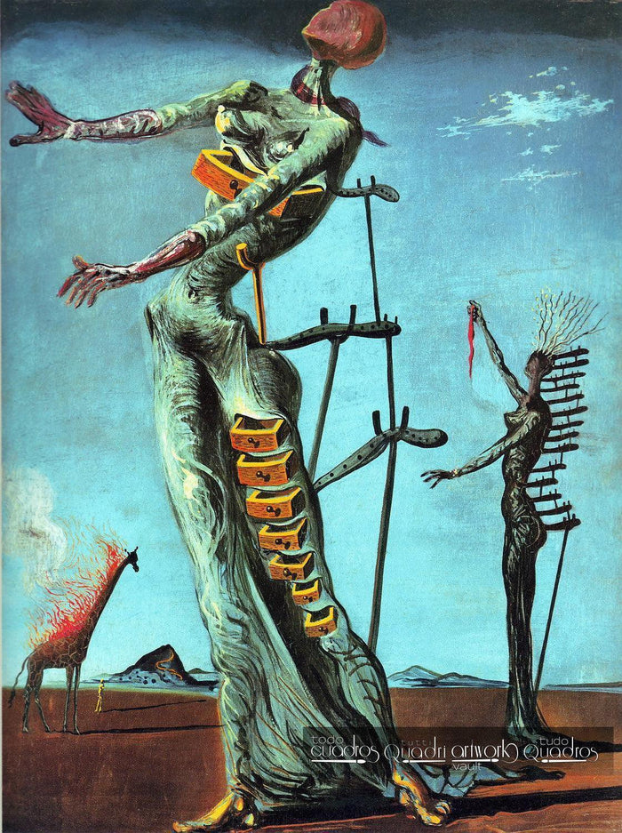 Giraffa in fiamme, Dalí