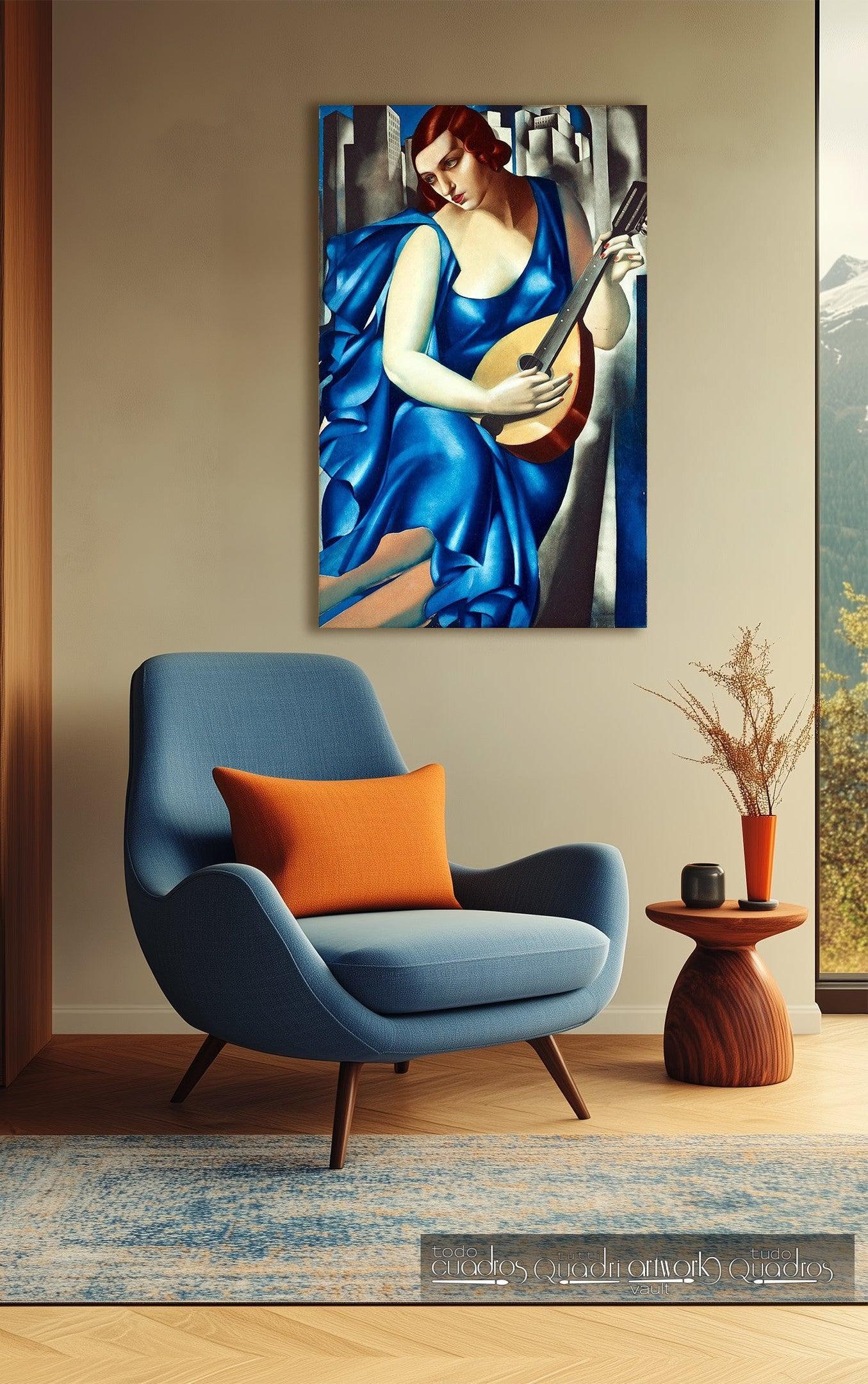 Donna con mandolino, Lempicka