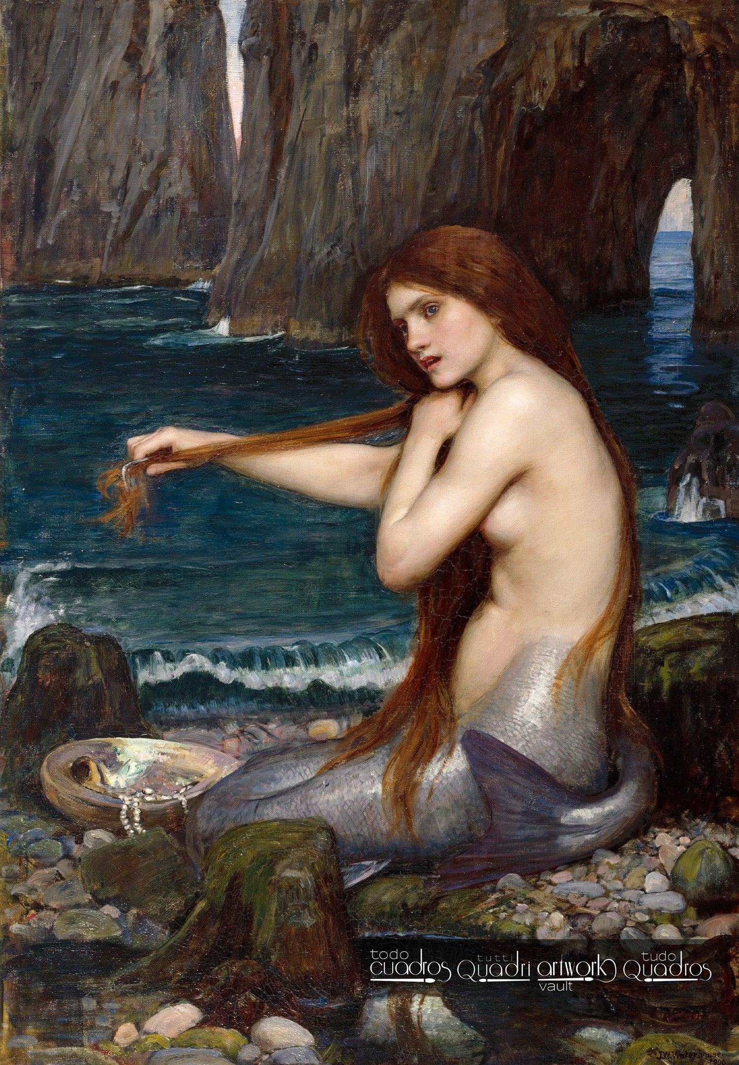 Una sirena, J. W. Waterhouse