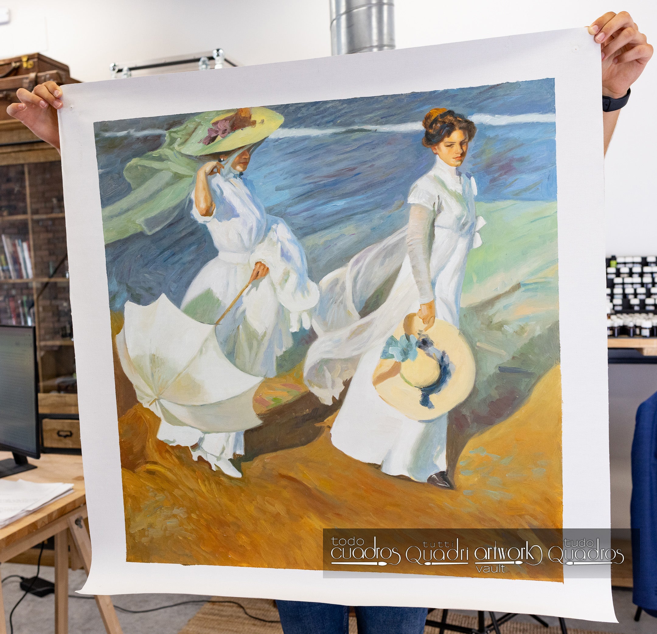 Passeggiata in riva al mare, J. Sorolla