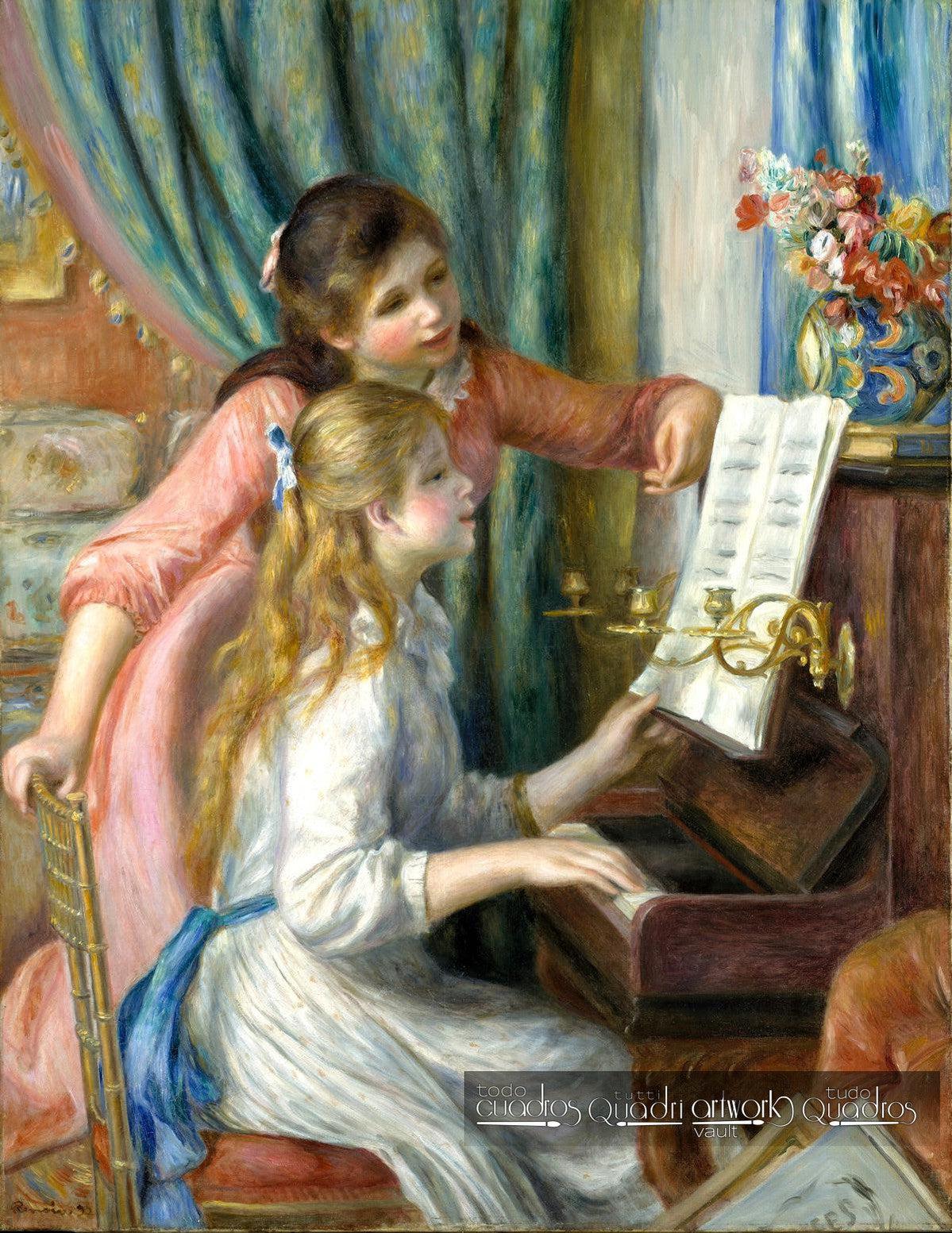 Due fanciulle al pianoforte, Renoir