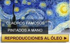 Riproduzioni di quadri dipinti a mano ad olio.