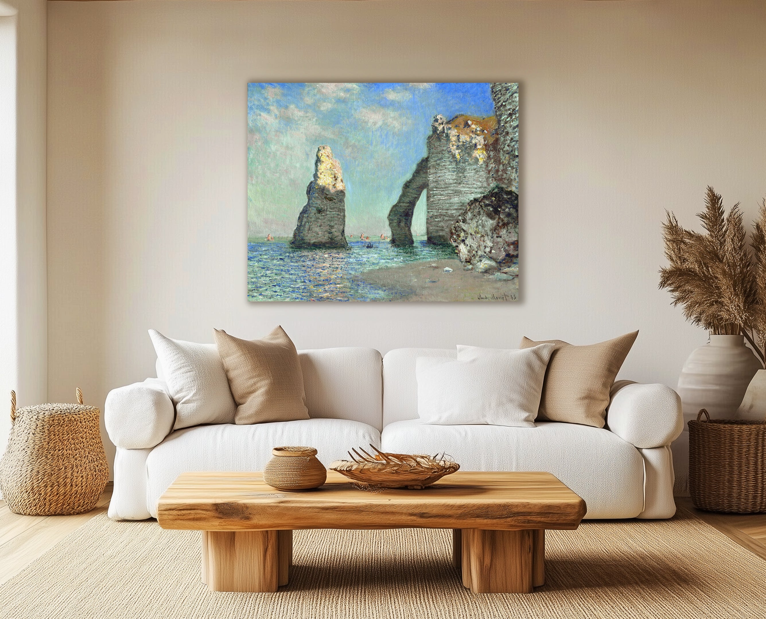 Scogliera a Etretat, Monet