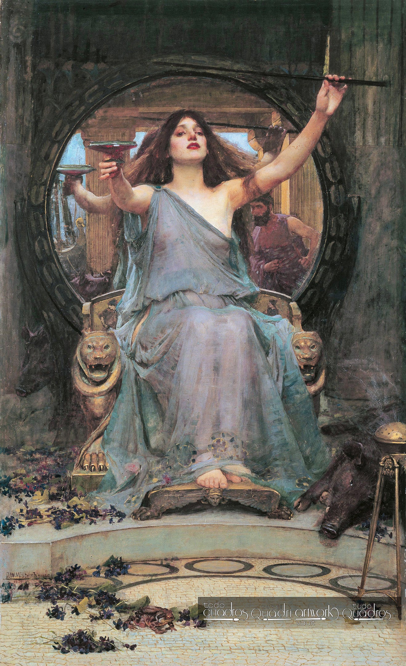 Circe offre la coppa a Ulisse, J. W. Waterhouse