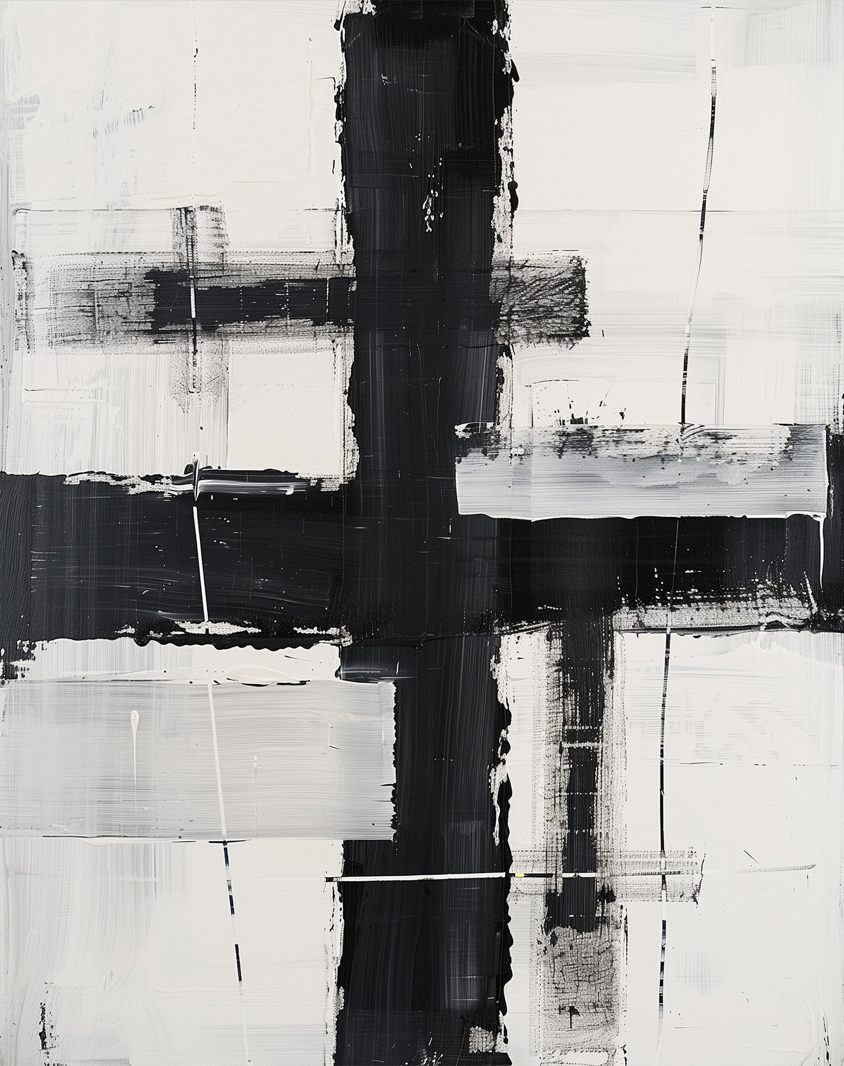 Intersezione in bianco e nero