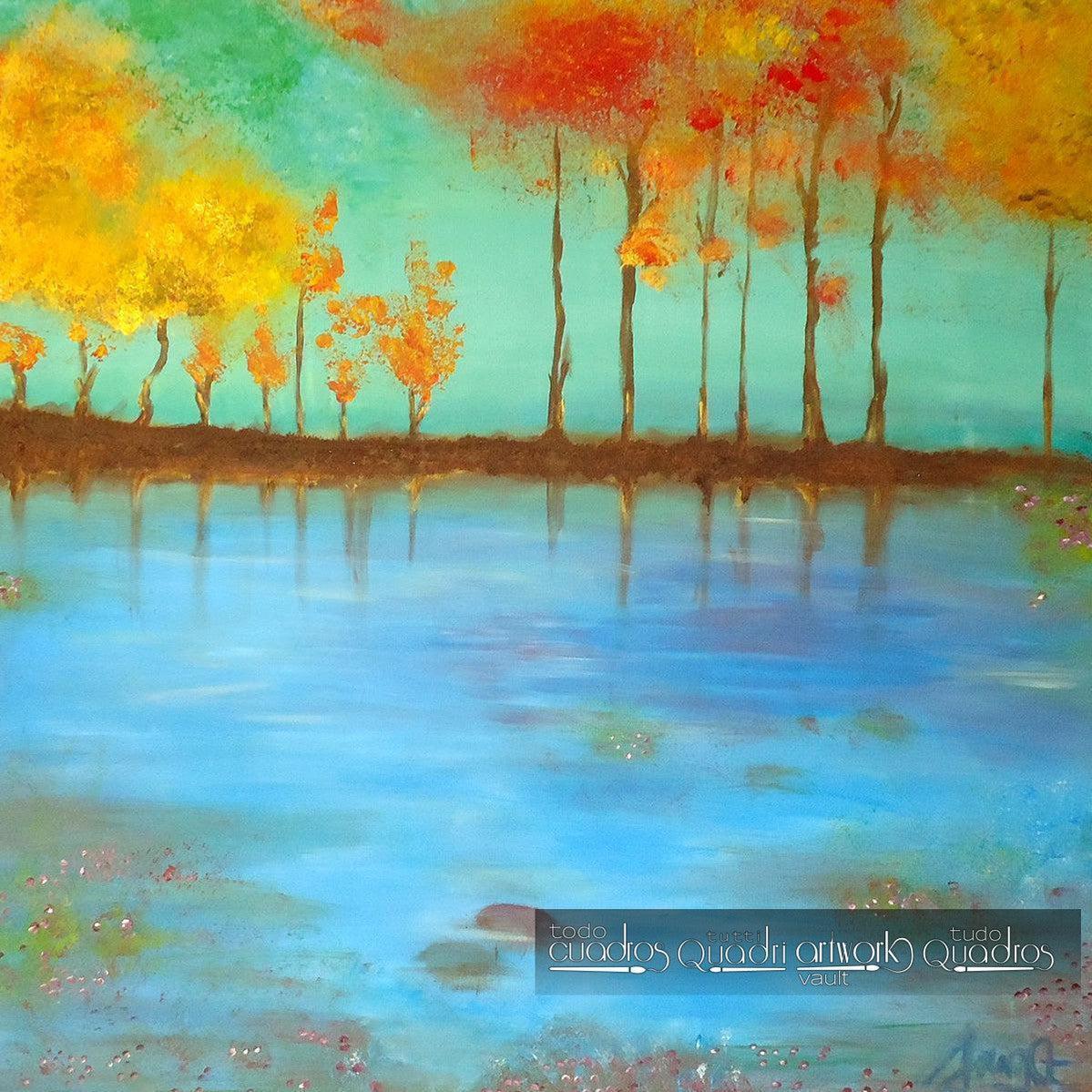 Quadro "Il Lago Blu" <br /> A. Croxatto