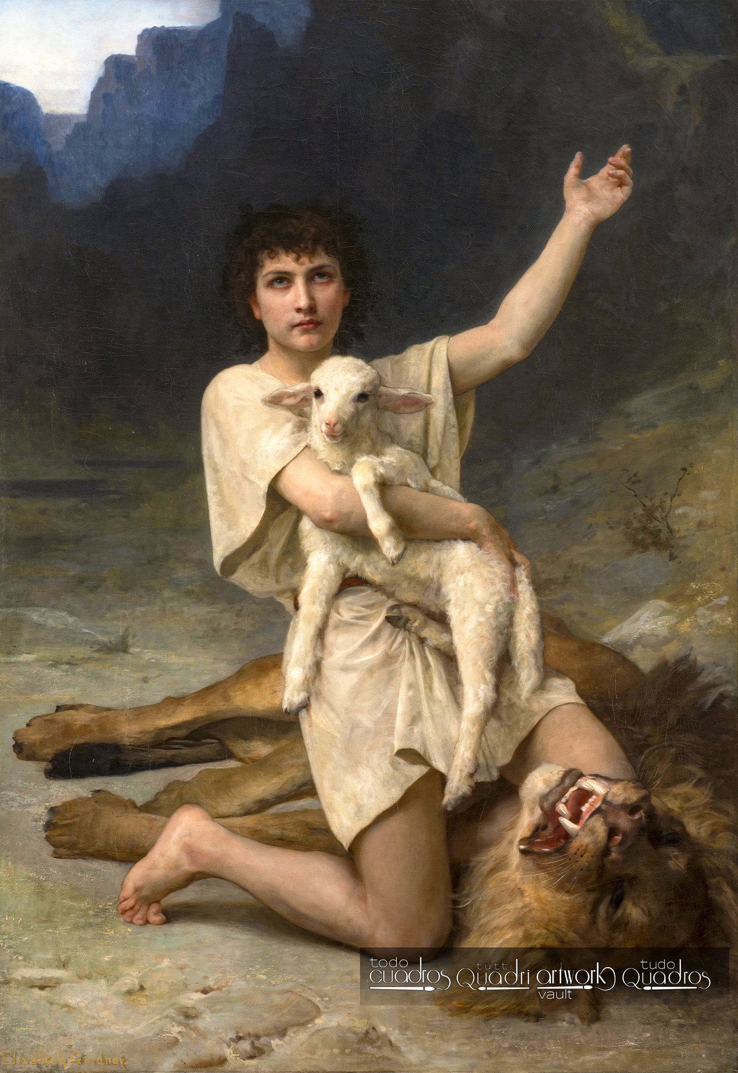 Il pastore Davide, Elizabeth Jane Gardner Bouguereau