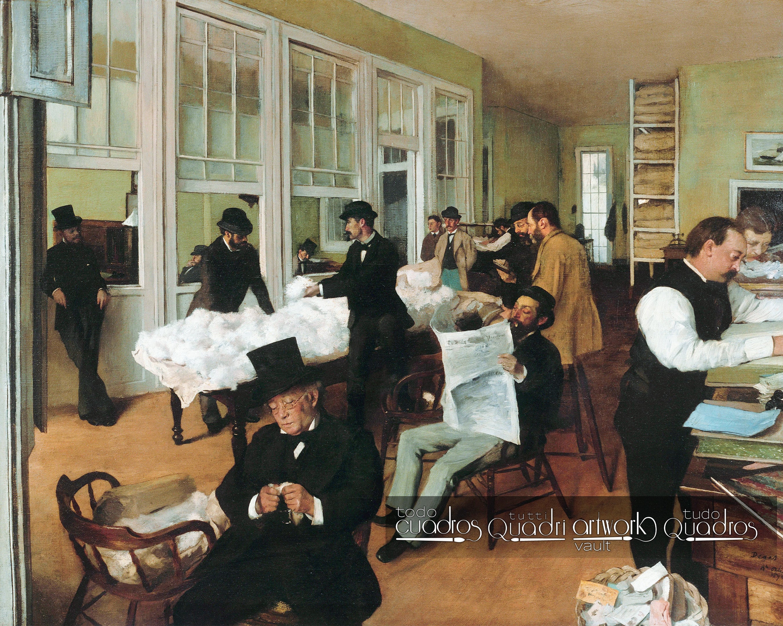 Il mercato del cotone a New Orleans, Degas